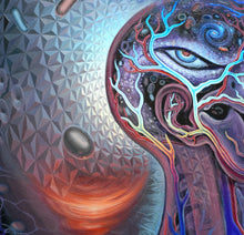 Load image into Gallery viewer, Alex Grey & Mars-1 "Bicycle Day" Limited Edition Textured Foil Paper Print