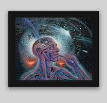 Load image into Gallery viewer, Alex Grey & Mars-1 "Bicycle Day" Limited Edition Textured Foil Paper Print