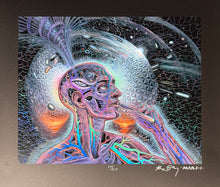 Load image into Gallery viewer, Alex Grey & Mars-1 "Bicycle Day" Limited Edition Textured Foil Paper Print