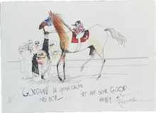 Load image into Gallery viewer, Kentucky Derby 50th Anniversary Print: "Goddamn! We Gotta Educate The Boy! Get Him Some Good Whiskey..."