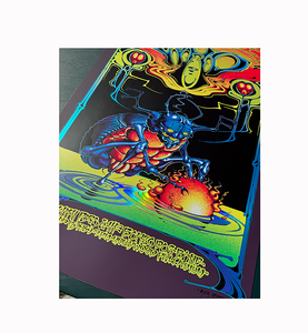 Rick Griffin "The Who Beetle" Rainbow Foil Edition Fine Art Print