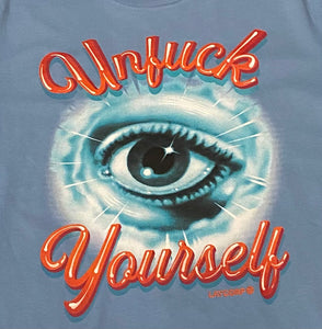 "Unfuck Yourself" by Leighton Kelly Blue Tee