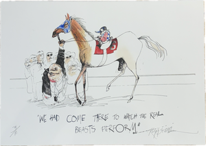 Kentucky Derby 50th Anniversary Print: "We Had Come There To Watch The Real Beasts Perform."