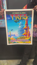 Load and play video in Gallery viewer, Roger Dean “TRPS 2023” Metallic White Edition Poster
