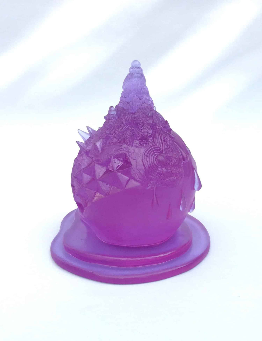 Mars-1 Future Sphere Purple Glass Sculpture